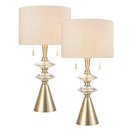 ELK HOME Annetta Table Lamp, Brass, 2PK S0019-8042/S2